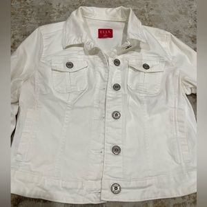 Elle white jean jacket